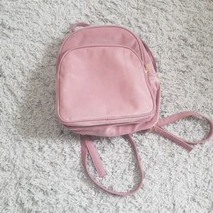 Pink Velvet Mini Backpack